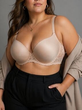 Penningtons Strapless Multiway Push-Up Bra 42DD Nude Beige Wired Convertible